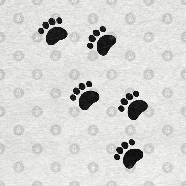 Animal Tracks Paw Prints by Daily Design